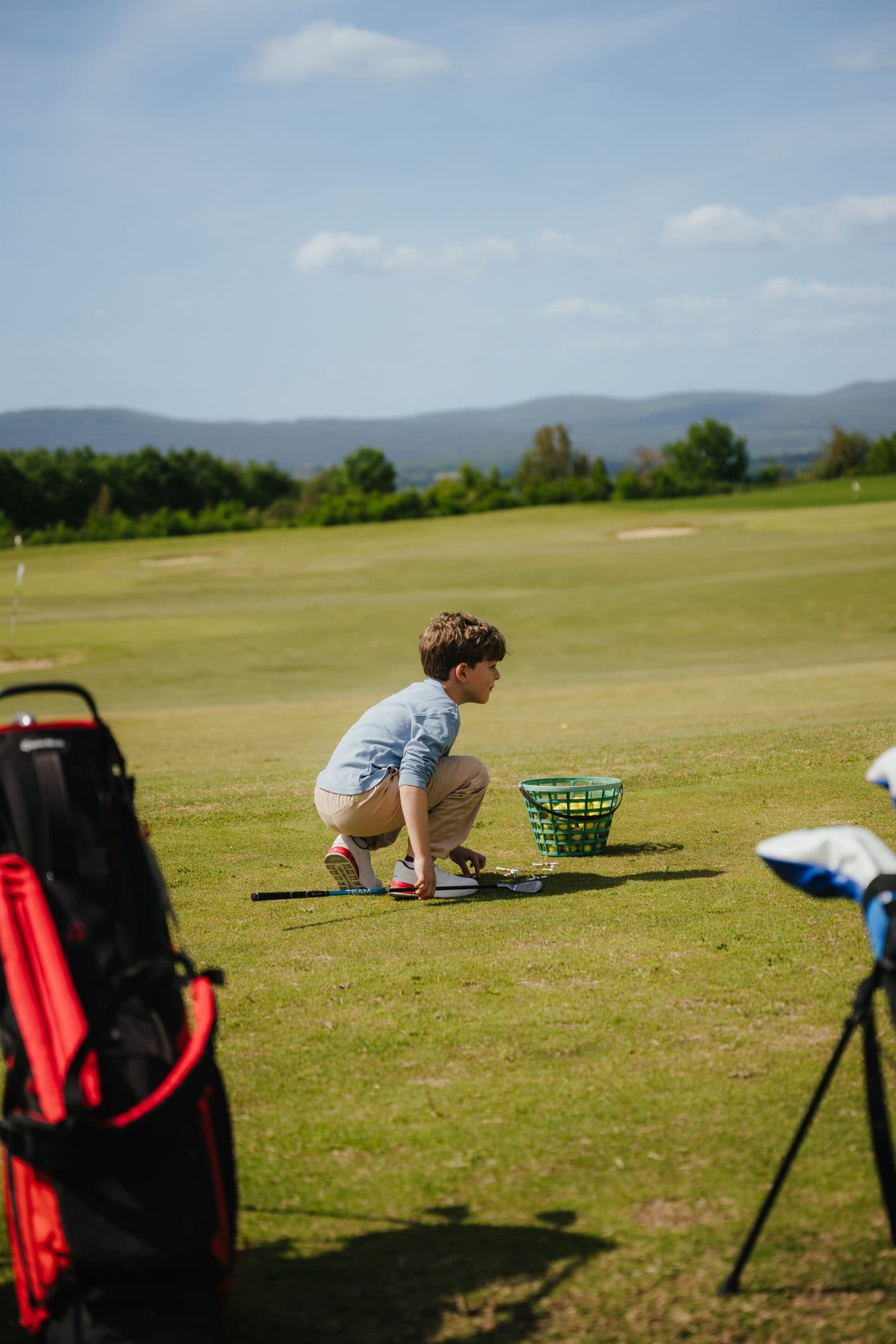 Lezione di golf durante il Giardino dell'Eden